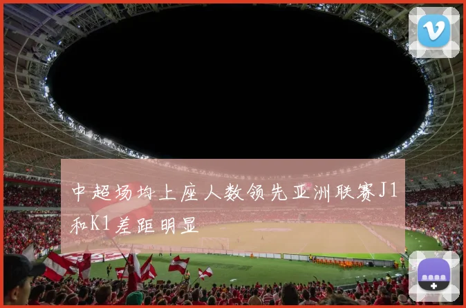 中超场均上座人数领先亚洲联赛J1和K1差距明显