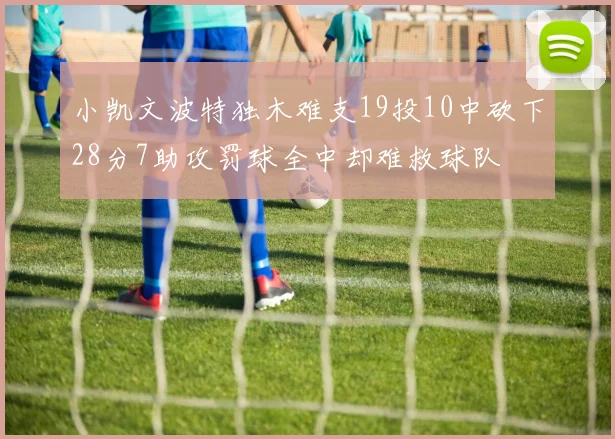 小凯文波特独木难支19投10中砍下28分7助攻罚球全中却难救球队